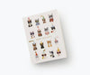 The Cool Cats Birthday Card showcases illustrated cats in party hats, glasses, and bowties over four rows. “Happy Birthday” gleams in gold foil at the center, and the blank inside lets you add your own personal message.