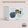 Pots & Pans Kitchen Accessories wooden cookware set in a gift box for pretend play.