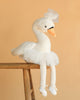 The Bukowski - Odette Ballerina Swan Set features a charming swan plush dressed in a tulle tutu, ballet slippers, and a small headpiece, perfect for display on any shelf or stool.