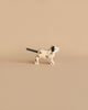 Holztiger Handmade Wooden Dalmatian Family Set toy featuring black spots and a string tail.