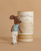 A Maileg Royal Ballet Set features a ballet mouse in stage attire, standing before a "Dance Theater Romeo & Juliet" cylinder box with an illustration reminiscent of the elegant Maileg Castle Hall.