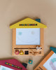 House shaped drawing board