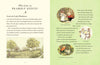 A Visit to Brambly Hedge by Jill Barklem features Lord and Lady Woodmouse in their woodland home, with charming stories of mice enjoying cozy activities like tea, baking, and painting, accompanied by short descriptive texts.