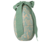 The Maileg Easter Egg, Small - Dusty Mint features a decorative egg-shaped metal box with a green and beige rabbit and foliage design plus a textured ribbon bow—an adorable collectible, expected by 02/15/26.