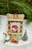 Wee Forest Folk Tiny Collectible - A Gingerbread Christmas: This hand-sculpted miniature features two mice at a festive gingerbread stand with heart-shaped cookies, a small Christmas tree, greenery, and a sign reading "Ginger Bread" with cookies for 5 cents.