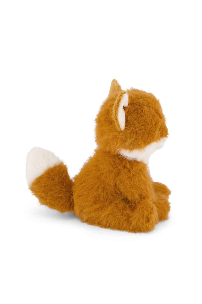 Snuggle Bunnies - Archie the Fox - Natural plush in profile, featuring a russet-colored body and a white-tipped tail.