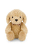Honey the Puppy from the Snuggle Bunnies collection is a tan plush toy wearing a patterned bowtie, perfect as a cuddle companion.