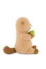 Snuggle Bunnies - Ollie the Otter - Cocoa is a brown plush otter holding a small green turtle as a sweet cuddle companion.