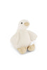 Snuggle Bunnies - Rose The Duck: a super soft, white plush duck with beige beak and feet, sits upright against a plain background—the perfect cuddly companion for plush toy lovers.