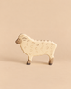 Holztiger Sheep, Standing, a handcrafted wooden figurine with painted details.