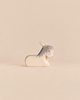 Hand-painted Ostheimer Donkey - Resting wooden figurine of a donkey in a resting position, perfect for imaginative play.