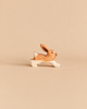 Holztiger Rabbit, Running, a handcrafted wooden toy rabbit in a running pose.