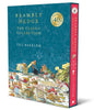 Book cover of Brambly Hedge: The Classic Collection by Jill Barklem, showing illustrated mice on a picnic under a blue sky, with a gold "40 Years of Brambly Hedge" seal.