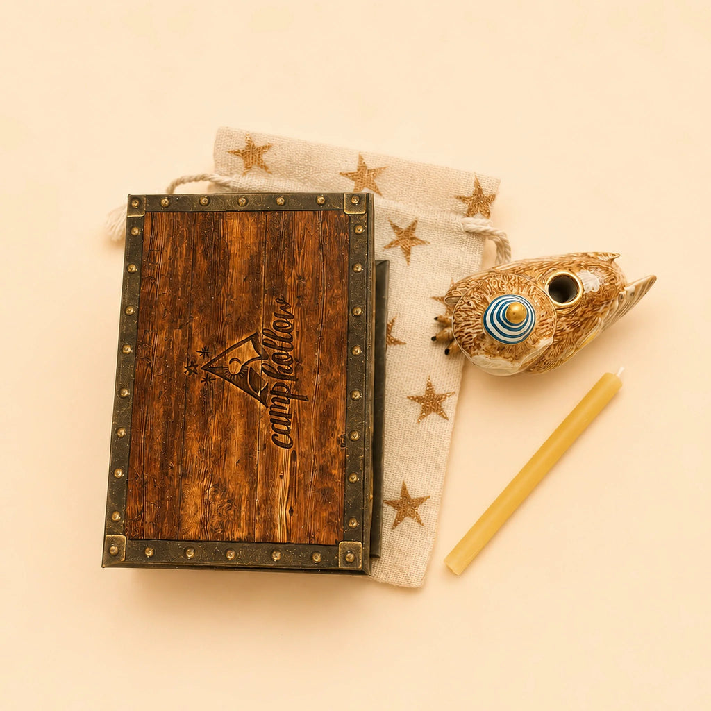 A Barn Owl Cake Topper—Final Sale—is arranged on a light background.