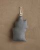 Coral & Tusk Christmas Donkey Ornament shaped like a grey natural linen donkey with a fabric hanging loop.