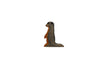 Handmade Holzwald Meerkat figurine, crafted with high-quality craftsmanship, isolated on a white background, standing upright in a typical alert pose.