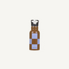The Sticky Lemon Water Bottle | Farmhouse features a soil green and blooming purple design with a black cap, shown on a plain light background.