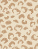 Beige background with a brown, hand-drawn leopard print—perfect for highlighting Minikane Doll Shoes | Converse Style Feline Print Sneakers against a trendy, playful backdrop for stylish dolls.