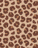 Minikane Doll Shoes | Converse Style Leopard Print Sneakers feature an irregular dark brown and tan leopard print on a light beige background, inspired by French fashion.